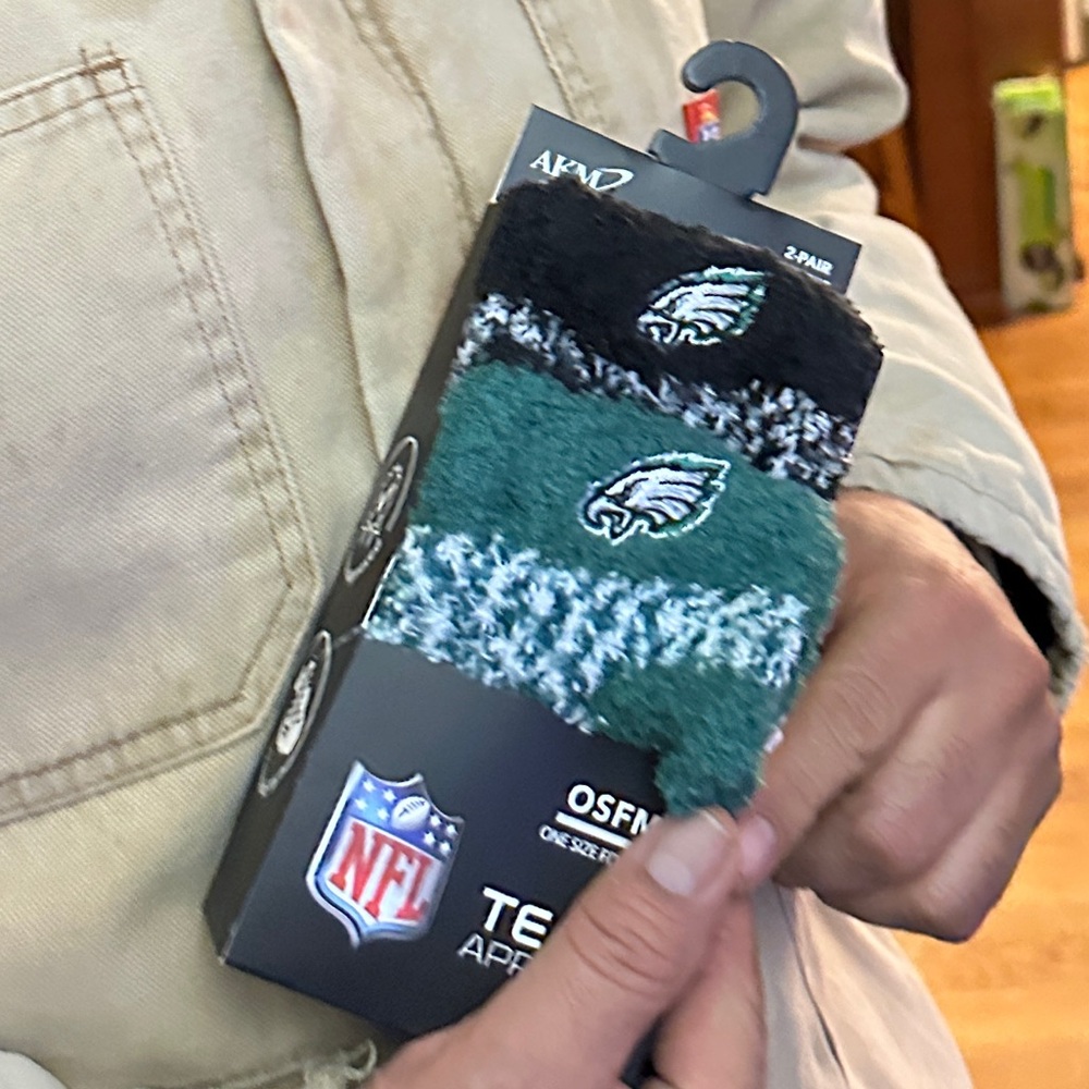 NFL Philadelphia Eagles Fuzzy Ankle Socks Trio NEW Team Apparel